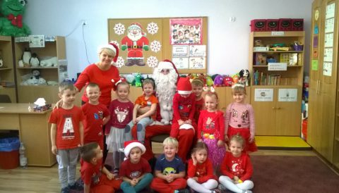 Mały Mikołaj z wizytą w naszym przedszkolu